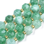 Natural Dolomite Beads Strands, Faceted, Dyed, Round, Lime Green, 8x8mm, Hole: 1.2mm, about 33pcs/strand, 15.16 inch~15.35 inch(38.5cm~39cm)(G-T131-85A-13)