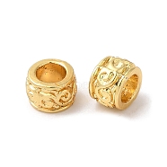 Rack Plating Brass Beads, Cadmium Free & Lead Free, Column, Real 18K Gold Plated, 5.5x3.8mm, Hole: 3.1mm(KK-S375-02G)