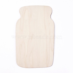 Unfinished Wood Banners, for Craft Projects, Carving Decorations, Painting, Staining, Bottle, Blanched Almond, 29.75x18x0.25cm(DIY-WH0162-35)