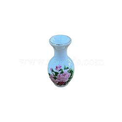 Porcelain Vase Miniature Ornaments, Micro Landscape Home Dollhouse Accessories, Pretending Prop Decorations, Medium Violet Red, 28x50mm(PW-WGCB657-02)