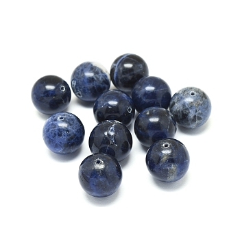 Natural Sodalite Beads, Round, 20mm, Hole: 1.6mm