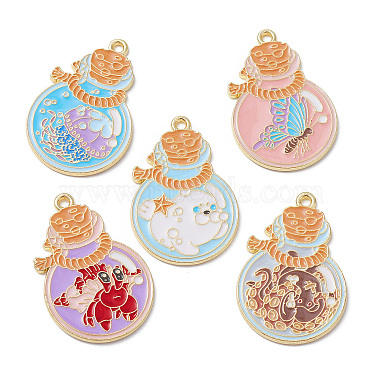 20Pcs 5 Styles Alloy Enamel Pendants(ENAM-CJ0005-43)-8