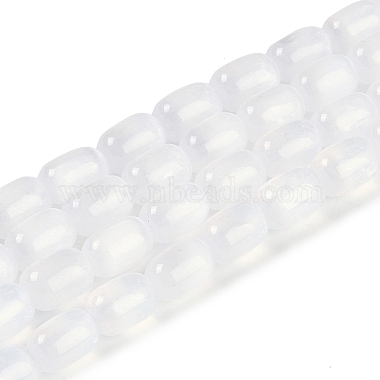 brins de perles de sélénite naturelles(G-F750-A)-2