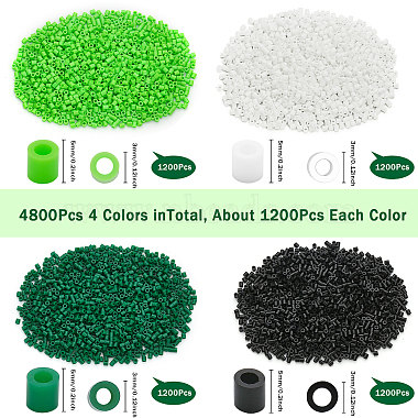 CHGCRAFT 4800Pcs 4 Colors PE Fuse Beads(KY-CA0001-39)-2