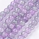 Spray Painted Crackle Glass Beads Strands(CCG-Q002-10mm-02)-1