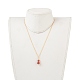 Natural Gemstone Pendant Necklace & Dangle Earrings Jewelry Sets(SJEW-JS01060)-6