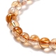 Hebras de perlas naturales citrino(G-P466-01E)-4