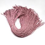 Polyester & Spandex Cord Ropes, 1 Inner Core, with Patterns, for Shoe Lace Cord Making, Red, 2mm, about 109.36 yards(100m)/bundle(RCP-R007-326)