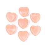 Two Tone Acrylic Beads, Imitation Gemstone Style, Heart, Light Salmon, 14x14x7mm, Hole: 1.8~2mm(OACR-T011-38O)