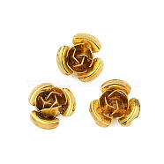 Iron Beads, Rack Plating, Flower, Golden, 8x8.5x5mm, Hole: 0.6mm(FIND-A049-01A-G)