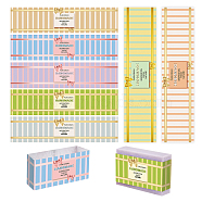 Elite 90Pcs 9 Style Soap Paper Tag, Rectangle, Both Sides Coated Art Paper Tape with Tectorial Membrane, for Soap Packaging, Stripe Pattern, 5x21cm, 10pcs/style(DIY-PH0013-30A)