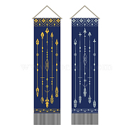 Polyester Wall Hanging Tapestry, for Bedroom Living Room Decoration, Rectangle, Arrow, 1160x330mm, 2pcs/set(AJEW-WH0399-026)