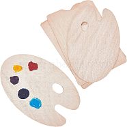 CHGCRAFT 4Pcs 2 Styles Wooden Color Palette, Mixed Shapes, BurlyWood, 20x30cm, 2pcs/style(WOOD-CA0001-21)