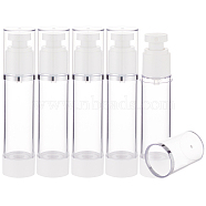 Plastic Empty Refillable Airless Pump Bottle, Travel Lotion Foundation Containers, Column, Clear, 3.25x14.9cm, Capacity: 50ml(1.69fl. oz)(AJEW-WH0258-868B)