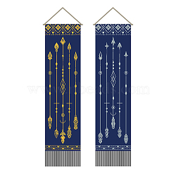 Polyester Wall Hanging Tapestry, for Bedroom Living Room Decoration, Rectangle, Arrow, 1160x330mm, 2pcs/set(AJEW-WH0399-026)