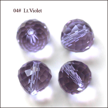 Imitation Austrian Crystal Beads, Grade AAA, Faceted, Teardrop, Lilac, 10mm, Hole: 0.9~1mm