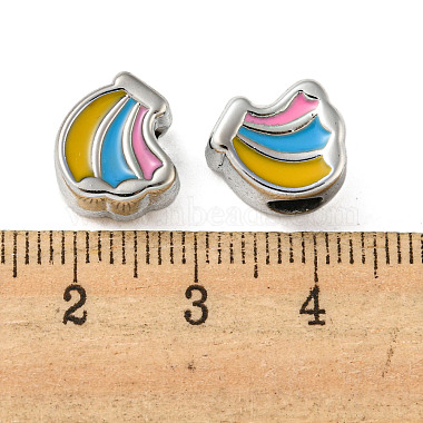 CCB Plastic Large Hole Beads(CCB-D007-01G)-3