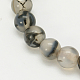 Natural Grey Agate Beads Strands(G-G390-8mm-07)-1