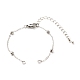 Handmade Brass Satellite Chain Bracelets Making Accessories(X-AJEW-JB01025-01)-1