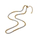 304 de acero inoxidable de dos tonos collares de cadena acera(NJEW-JN03541)-1