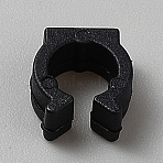 Nylon Shoe Button, Black, 11.5x11x5mm(DIY-WH0816-143)