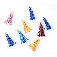 Multifunction Imitation Leather Tassel Pendant Decorations, Mix Style, Mixed Color, 87~90x14.5~15.5mm, Hole: 15x6mm(FIND-T006-C)