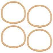 Rattan Bag Handles, Bag Making Supplies, Irregular Ring, Navajo White, 14x15x1.2cm, Inner Diameter: 13x11.6cm(DIY-WH0304-267)