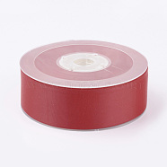 Double Face Matte Satin Ribbon, Polyester Satin Ribbon, Crimson, (1-1/4 inch)32mm, 100yards/roll(91.44m/roll)(SRIB-A013-32mm-250)