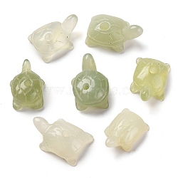 Natural Xiuyan Jade Carved Beads, Tortoise, 17~20x10.5~12x16.5~20mm, Hole: 2mm(G-M195-10)