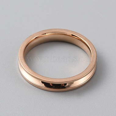 Titanium Steel Grooved Finger Ring Settings(RJEW-WH0012-11D)-2