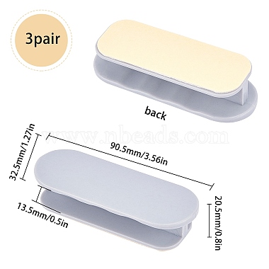 ABS Plastic Self-Stick Instant Cabinet Drawer Handle(FIND-WH0053-28B)-2