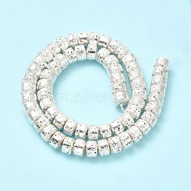 Electroplated Natural Lava Rock Beads Strands(G-G984-12S)-3