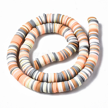 Handmade Polymer Clay Beads Strands(X-CLAY-R089-8mm-108)-3