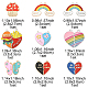 9 Sets 9 Styles Alloy Enamel Split Pendants(FIND-FS0004-23)-3