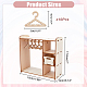 Assembled Wooden Doll Closet Earring Hanging Display Stands(EDIS-WH0029-53)-2