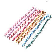 Polymer Clay Hair Styling Braider Chip, Twist Barrette Spiral Spin Hair Braider Tool, for Girls Women, Mixed Color, 210~228x2mm(MRMJ-P016-03)