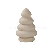 Unfinished Blank Wooden Christmas Tree, for DIY Hand Painting Crafts, BurlyWood, 5.7x3.4cm(WOCR-PW0002-37)