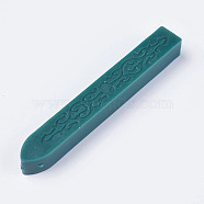 Wax Seal Sticks without Wick Cord, For Retro Vintage Wax Seal Stamp, Teal, 91x12x12mm(DIY-WH0123-A13)
