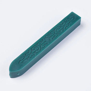 Wax Seal Sticks without Wick Cord, For Retro Vintage Wax Seal Stamp, Teal, 91x12x12mm