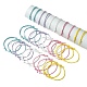 30Pcs 5 Color Adjustable Waxed Polyester Braided Cord Bracelets(BJEW-FZ00016)-1