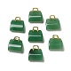 Natural Green Aventurine Brass Pendants(KK-E274-01G-14)-1