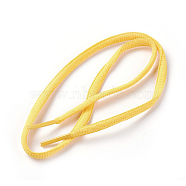 Polyester Cord Shoelace, Yellow, 52~54cm, 6mm(AJEW-F036-02A-05)