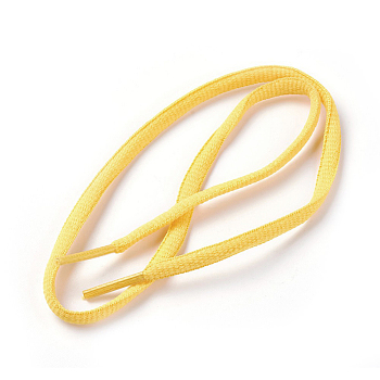 Polyester Cord Shoelace, Yellow, 52~54cm, 6mm