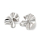 Rack Plating Brass Flower Stud Earrings for Women(EJEW-Z019-16P)-1