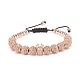 4Pcs 4 Color Cubic Zirconia Round & Crown Braided Bead Bracelet with Synthetic Hematite(BJEW-JB08049)-8
