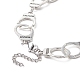 Tibetan Style Alloy Handcuff with Freedom Link Chain Necklaces for Men Women(NJEW-JN04279)-5