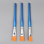 Nylon Paint Brushes, with Aluminum Tube Birch Handle, for Child Drawing, Blue, 210x20x14mm(DIY-WH0899-926)