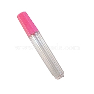 Plastic Sewing Needle Holder Storage Case, Needle Tube Toothpick Storage Organizer Box, Camellia, 10cm(WG75435-01)
