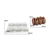 DIY Silicone Display Molds, Resin Casting Molds, Clay Craft Mold Tools, Food, White, 297x171x40mm, Inner Diameter: 68x31mm(SIMO-P008-06)