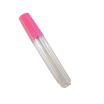 Plastic Sewing Needle Holder Storage Case, Needle Tube Toothpick Storage Organizer Box, Camellia, 10cm